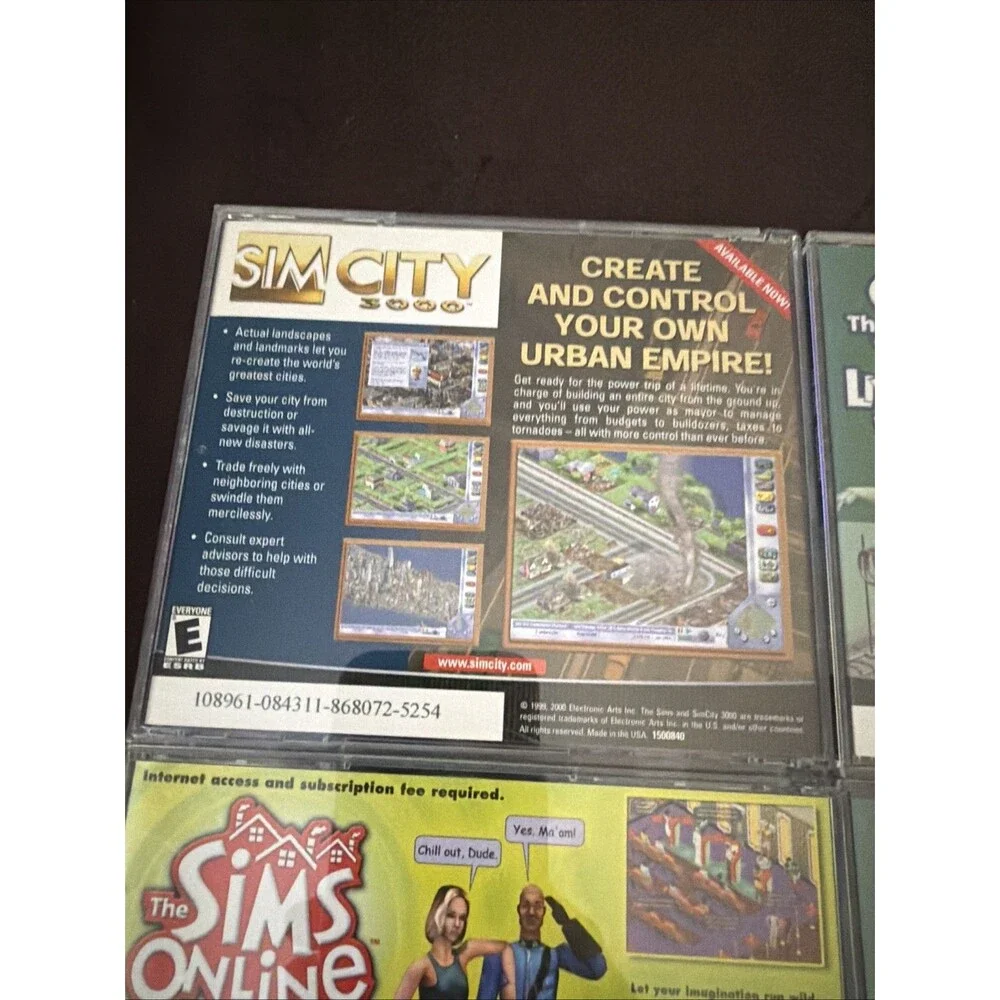 The Sims Jewel Case Original PC CD ROM Plus Expansion Packs Hot Date Vacation ++